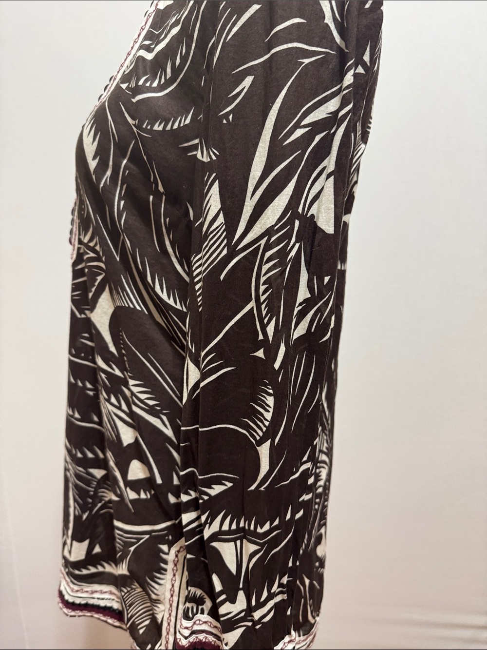 Tory Burch Brown Tropical Palms Tunic - Picture 10 of 12